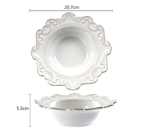 Set elegante vintage pratos