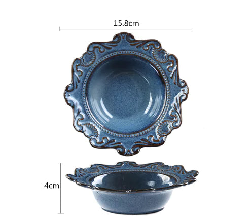 Set elegante vintage pratos