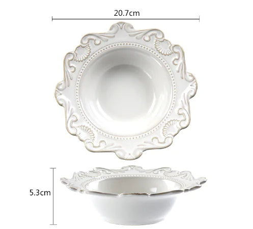 Set elegante vintage pratos
