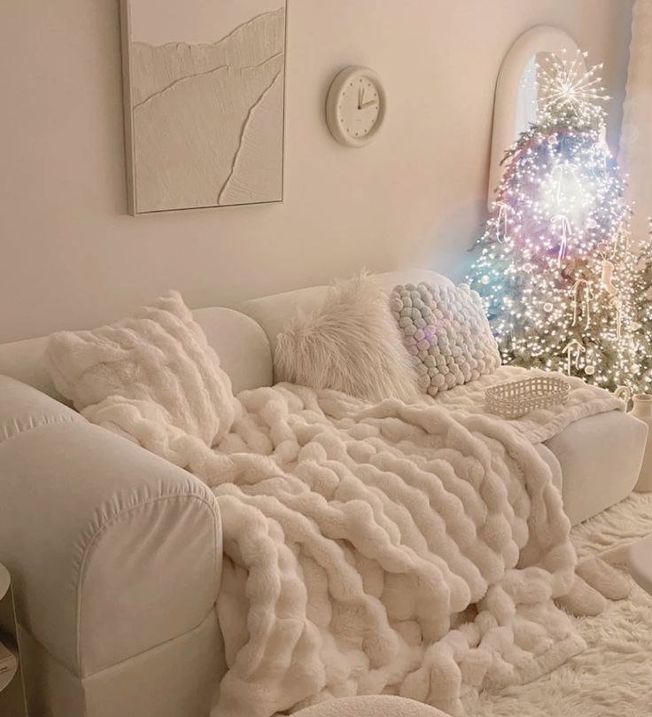 Manta Velvet Cloud Branco pérola