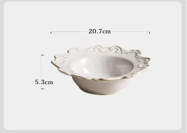 Set elegante vintage pratos