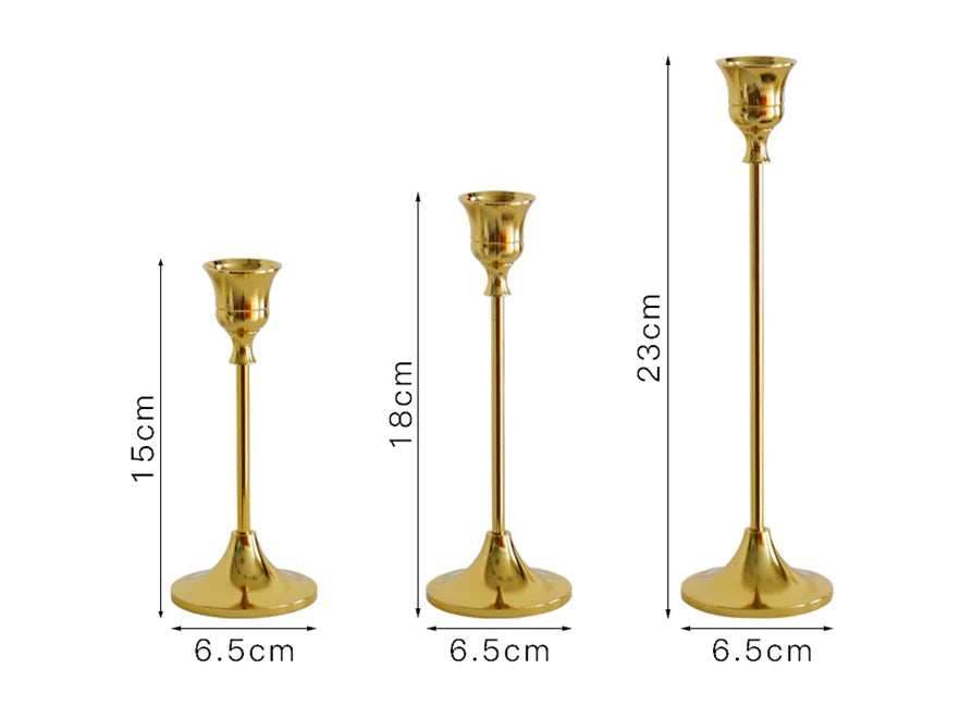 Suporte de velas vintage Gold